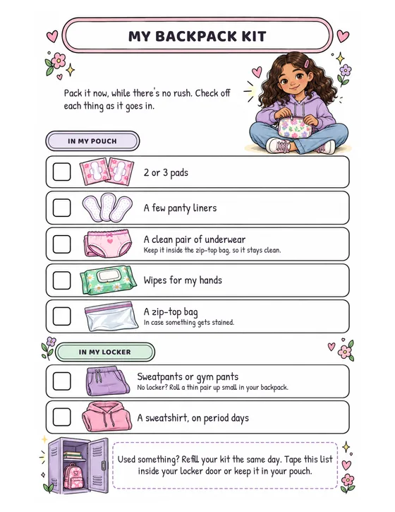 My Backpack Kit page